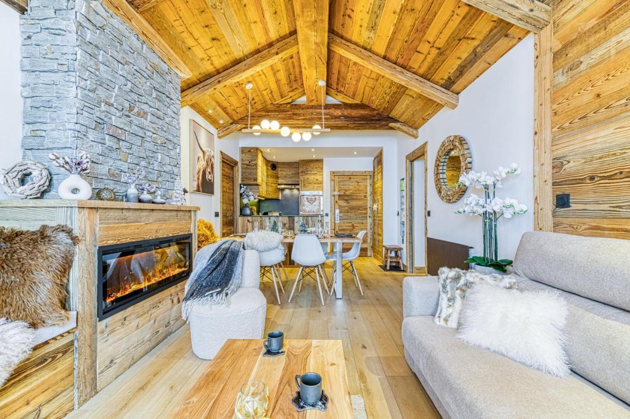 Appartement Style Chalet 5* Vue Mont-Blanc - Arc 1950 Les Arcs  Bagian luar foto