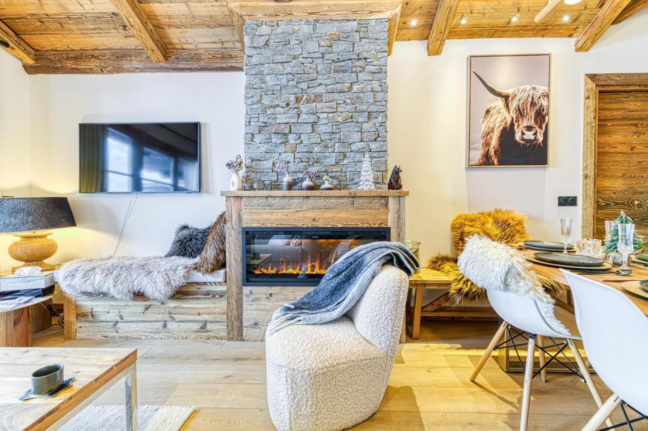 Appartement Style Chalet 5* Vue Mont-Blanc - Arc 1950 Les Arcs  Bagian luar foto